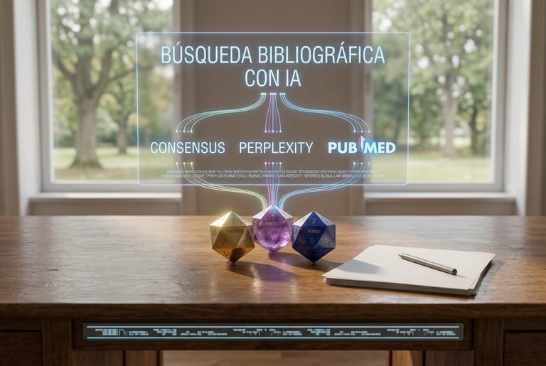 Búsqueda Bibliográfica con IA: Consensus, Perplexity y PubMed