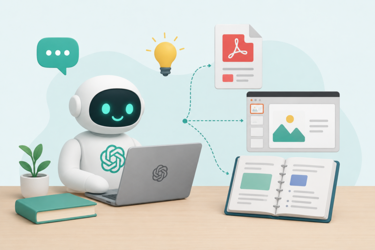 Cómo Usar ChatGPT para Crear Material Didáctico: PDF, Presentaciones y Guías
