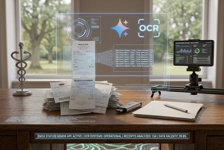 Extracción de Datos de Recibos con Google Gemini y OCR: Cómo Automatizar la Entrada de Datos